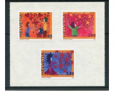 2007 - LOTTO/23835 - SVIZZERA - FRANCOBOLLI PER AUGURI 3v. - ADESIVI