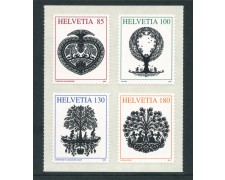 2007 - LOTTO/23843 - SVIZZERA - ARTE RITAGLI DI CARTA 4v. - NUOVI ADESIVI
