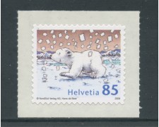 2008 - LOTTO/23929 - SVIZZERA - L'ORSO PIUMA 1v. - AUTOADESIVO