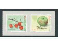 2006 - LOTTO/23969 - SVIZZERA - VARIETA' DI FRUTTA 2v. - ADESIVI
