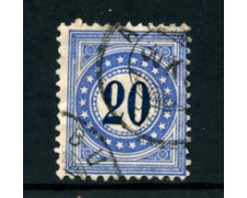 1878/1880 - LOTTO/23980 - SVIZZERA - SEGNATASSE - 20c. OLTREMARE - USATO 1878/1880 - LOTTO/23980 - SVIZZERA - SEGNATASSE - 20c. OLTREMARE - USATO