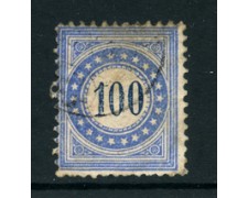 1878/1880 - LOTTO/23981 - SVIZZERA - SEGNATASSE - 100c. OLTREMARE - USATO 1878/1880 - LOTTO/23981 - SVIZZERA - SEGNATASSE - 100c. OLTREMARE - USATO