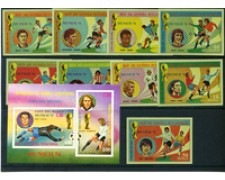 1974 - GUINEA EQUATORIALE - LOTTO/24030 - MONDIALI DI CALCIO MONACO - 9v. + BF. N.D.