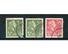 1940 - LOTTO/24067 - SVEZIA - C.M.BELLMAN 3v. - USATI 1940 - LOTTO/24067 - SVEZIA - C.M.BELLMAN 3v. - USATI