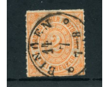 STATI DEL NORD - 1868 - LOTTO/24281 - 2 KREUZER ARANCIO - USATO