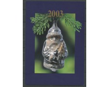 2003 - LOTTO/24339 - SVIZZERA - 90c. NATALE - QUARTINA SU FOLDER AUGURALE POSTE