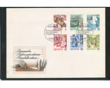 1986 - LOTTO/24531 - SVIZZERA - TRASPORTI POSTALI 6v. - BUSTA FDC