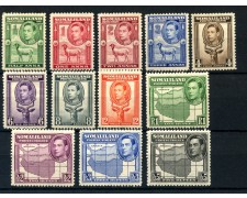 1938 SOMALILAND - GIORGIO VI° 12v. - NUOVI - LOTTO/25019 1938 SOMALILAND - GIORGIO VI° 12v. - NUOVI - LOTTO/25019