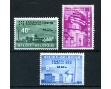 1961 BELGIO - CENTRO EURATOM 3v. - NUOVI - LOTTO/25042 1961 BELGIO - CENTRO EURATOM 3v. - NUOVI - LOTTO/25042