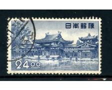 1950 - GIAPPONE - 24y. BLU TEMPIO DI PHENIX - USATO - LOTTO/25712