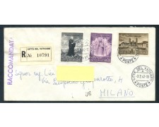 1961 - VATICANO - SAN MEINRADO 3v. - BUSTA RACCOMANDATA - LOTTO/25722