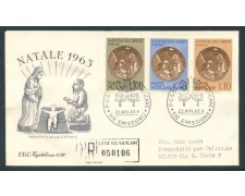1963 - VATICANO - NATALE 3v. - BUSTA FDC - LOTTO/25724 1963 - VATICANO - NATALE 3v. - BUSTA FDC - LOTTO/25724