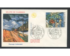 1976 - FRANCIA - VLAMINCK PAESAGGIO OLANDESE  - BUSTA FDC - LOTTO/25830