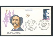 1974 - FRANCIA - B.D'AUREVILLY - BUSTA FDC - LOTTO/25862