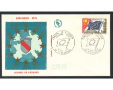 1976 - FRANCIA - 1 Fr. CONSIGLIO D'EUROPA - BUSTA FDC - LOTTO/25875