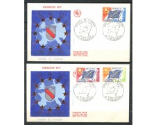 1975 - FRANCIA - CONSIGLIO D'EUROPA - 2 BUSTE FDC - LOTTO/25877