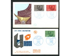 1966 - FRANCIA - SERVIZIO UNESCO - 2 BUSTE FDC - LOTTO/25882