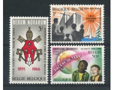 1966 - BELGIO - ENCICLICA RERUM NOVARUM 3v. - NUOVI - LOTTO/25933 1966 - BELGIO - ENCICLICA RERUM NOVARUM 3v. - NUOVI - LOTTO/25933