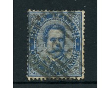 1879 - REGNO - 25 cent. AZZURRO RE UMBERTO I° - USATO - LOTTO/26427 1879 - REGNO - 25 cent. AZZURRO RE UMBERTO I° - USATO - LOTTO/26427