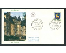 1964 - FRANCIA - STEMMA DI GUERET  - BUSTA FDC - LOTTO/26692