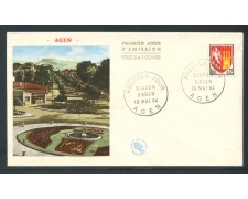 1964 - FRANCIA - STEMMA DI AGEN - BUSTA FDC - LOTTO/26693