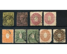 1855/1863 - SASSONIA - 9v. - USATI - LOTTO/26967 1855/1863 - SASSONIA - 9v. - USATI - LOTTO/26967