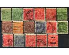 Australia 1914/36 King George V 17v. - Used - LOTTO/27038 Australia 1914/36 King George V 17v. - Used - LOTTO/27038