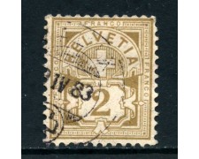 1882 - SVIZZERA - 2c. BISTRO - USATO - LOTTO/27043 1882 - SVIZZERA - 2c. BISTRO - USATO - LOTTO/27043