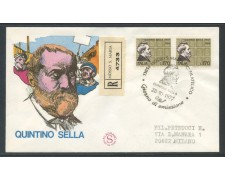 1977 - REPUBBLICA - QUINTINO SELLA - BUSTA FDC FILAGRANO VIAGGIATA - LOTTO/27314 1977 - REPUBBLICA - QUINTINO SELLA - BUSTA FDC FILAGRANO VIAGGIATA - LOTTO/27314