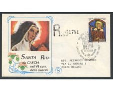 1981 - REPUBBLICA - SANTA RITA DA CASCIA - FDC FILAGRANO VIAGGIATA - LOTTO/27336 1981 - REPUBBLICA - SANTA RITA DA CASCIA - FDC FILAGRANO VIAGGIATA - LOTTO/27336