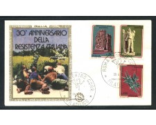 1975 - REPUBBLICA - ANNIV. RESISTENZA - BUSTA FDC FILAGRANO - LOTTO/27480 1975 - REPUBBLICA - ANNIV. RESISTENZA - BUSTA FDC FILAGRANO - LOTTO/27480