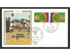 1973 - REPUBBLICA - COPPA DI BASEBALL - BUSTA FDC FILAGRANO - LOTTO/27523 1973 - REPUBBLICA - COPPA DI BASEBALL - BUSTA FDC FILAGRANO - LOTTO/27523