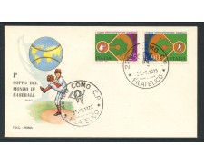 1973 - REPUBBLICA - COPPA DI BASEBALL - BUSTA FDC ROMA - LOTTO/27524 1973 - REPUBBLICA - COPPA DI BASEBALL - BUSTA FDC ROMA - LOTTO/27524