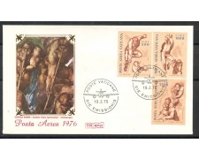 1976 - VATICANO - POSTA AEREA ANGELI - BUSTA FDC ROMA - LOTTO/27589 1976 - VATICANO - POSTA AEREA ANGELI - BUSTA FDC ROMA - LOTTO/27589