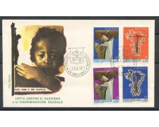 1971 - VATICANO - LOTTA AL RAZZISMO - BUSTA FDC ROMA - LOTTO/27609 1971 - VATICANO - LOTTA AL RAZZISMO - BUSTA FDC ROMA - LOTTO/27609