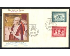 1964 - VATICANO - CARDINALE CUSANO - BUSTA FDC GOLDEN - LOTTO/27677 1964 - VATICANO - CARDINALE CUSANO - BUSTA FDC GOLDEN - LOTTO/27677