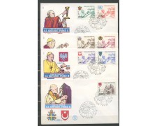 1980 - VATICANO - POSTA AEREA VIAGGI DEL PAPA - 4 BUSTE FDC FILAGRANO - LOTTO/27722 1980 - VATICANO - POSTA AEREA VIAGGI DEL PAPA - 4 BUSTE FDC FILAGRANO - LOTTO/27722
