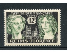 1956 - FRANCIA - GEMELLAGGIO REIMS-FIRENZE - NUOVO - LOTTO/27853 1956 - FRANCIA - GEMELLAGGIO REIMS-FIRENZE - NUOVO - LOTTO/27853