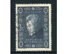 1956 - AUSTRIA - BICENTENARIO DI MOZART - USATO - LOTTO/27913