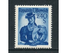 1958 - AUSTRIA - 2,40 COSTUMI KITZBUHEL - NUOVO - LOTTO/27921