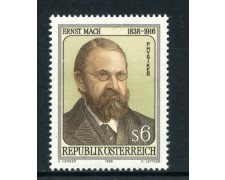 1988 - AUSTRIA - ERNST MACH - NUOVO - LOTTO/28043