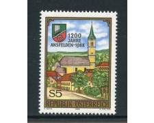 1988 - AUSTRIA - CENTENARIO DI ANSFELDEN - NUOVO - LOTTO/28062