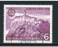 1978 - AUSTRIA - EUROPA MONUMENTI - USATO - LOTTO/28103 1978 - AUSTRIA - EUROPA MONUMENTI - USATO - LOTTO/28103