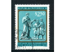 1979 - AUSTRIA - EDUCAZIONE DEI SORDOMUTI - USATO - LOTTO/28143 1979 - AUSTRIA - EDUCAZIONE DEI SORDOMUTI - USATO - LOTTO/28143