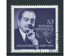 1980 - AUSTRIA - LEO ASCHER - USATO - LOTTO/28203 1980 - AUSTRIA - LEO ASCHER - USATO - LOTTO/28203