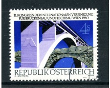 1980 - AUSTRIA - COSTRUTTORI DI PONTI - USATO - LOTTO/28206 1980 - AUSTRIA - COSTRUTTORI DI PONTI - USATO - LOTTO/28206