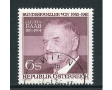 1981 - AUSTRIA - JULIUS RAAB - USATO - LOTTO/28239