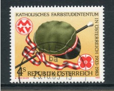 1983 - AUSTRIA - SOCIETA' CATTOLICHE - USATO - LOTTO/28295