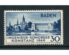 Germany Occupation Baden 1949 Engineers Congress 30pf, MNH - LOTTO/28374