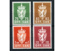 1973/74 - NORVEGIA - SERVIZIO 4v. - NUOVI - LOTTO/28388 1973/74 - NORVEGIA - SERVIZIO 4v. - NUOVI - LOTTO/28388